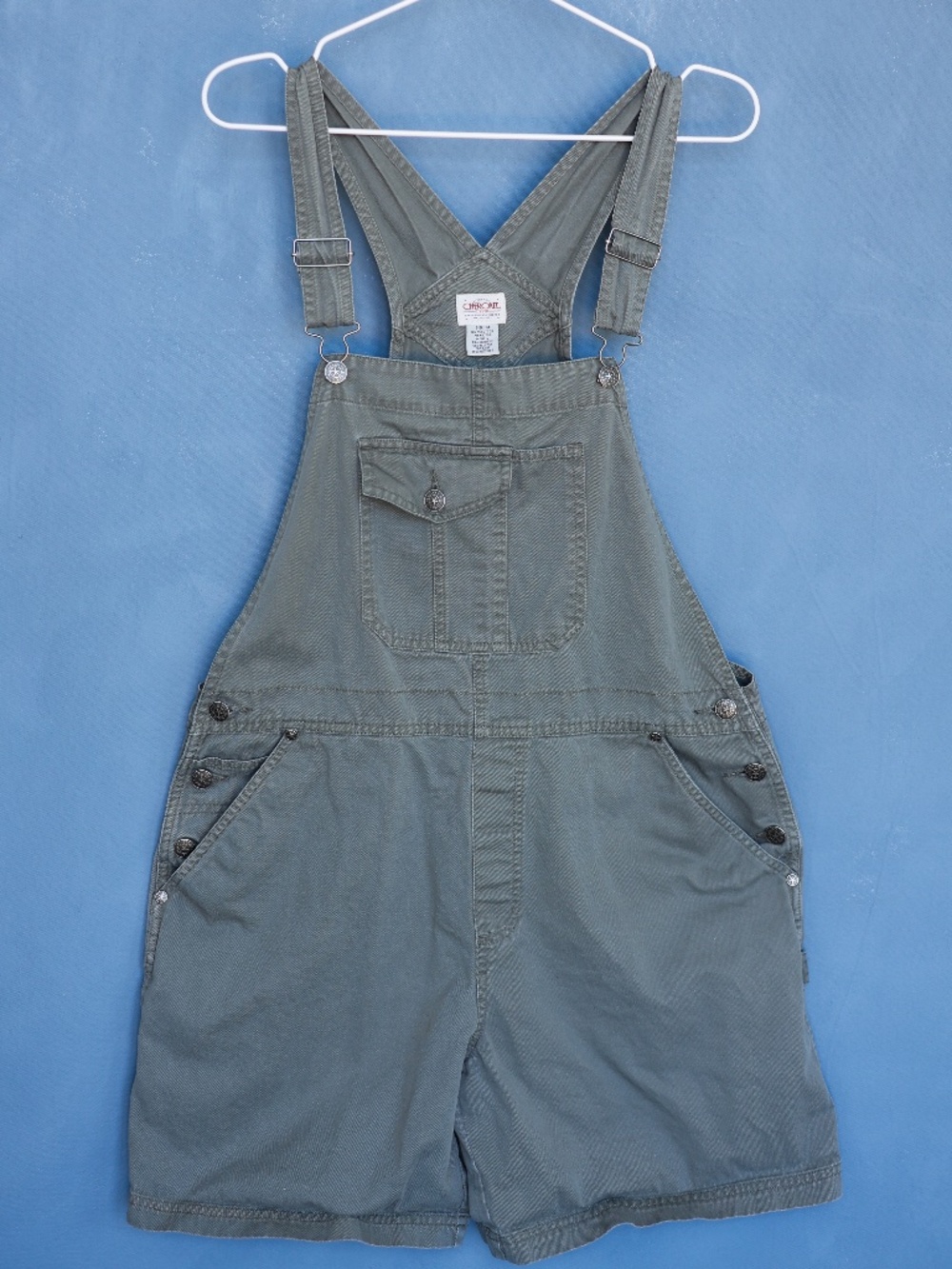 Vintage Cherokee Olive Green Shortalls Olive Green | Cherokee Denim, Size Medium